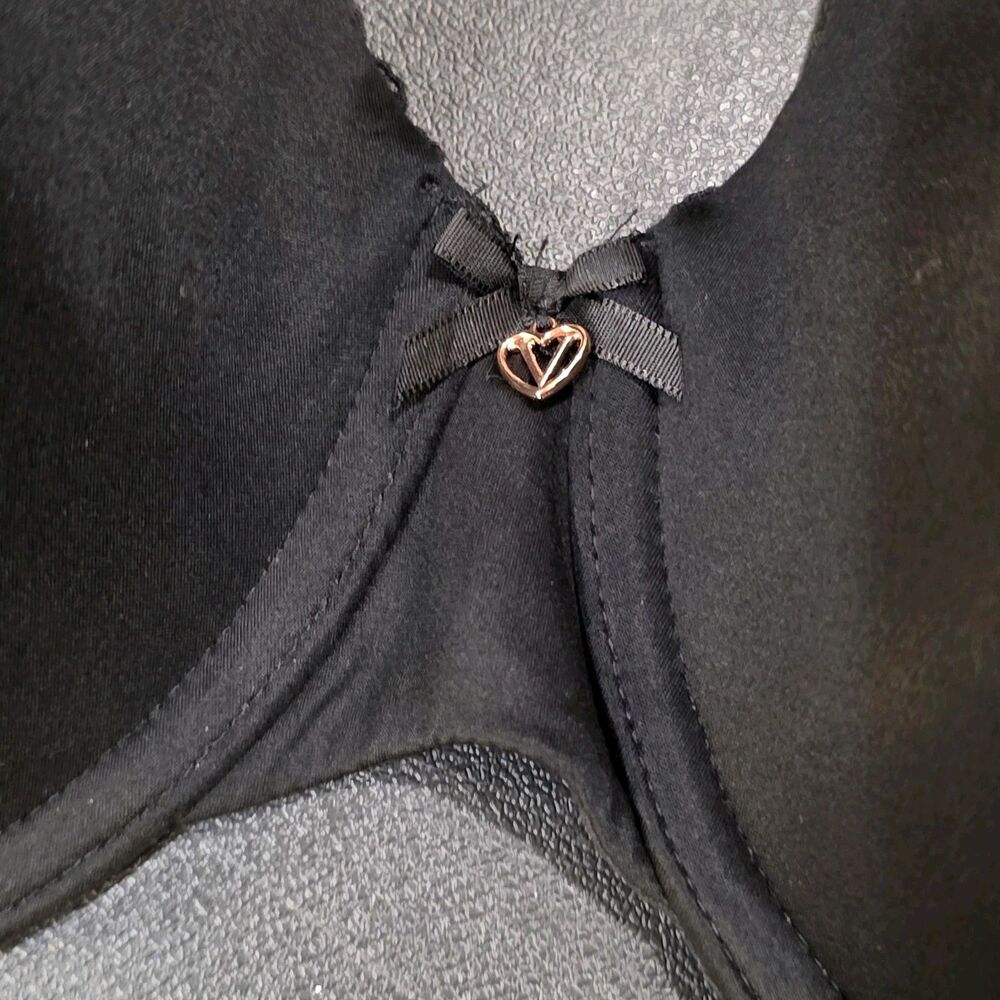 Victoria's Secret Body By Victoria Perfect Coverage Bra Black Size 40DDD/F90 - Picture 2 of 11